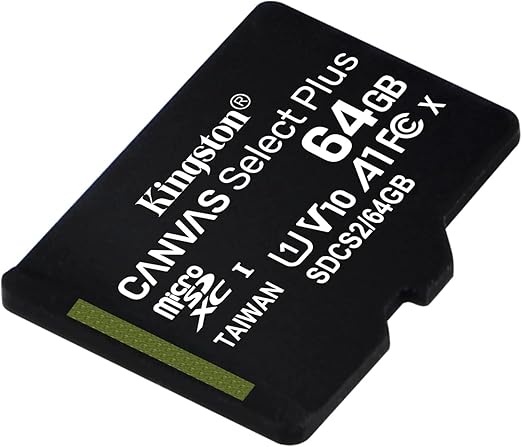 Kingston 64GB Canvas Select Plus Micro SD Card gamingstore Kingston 64GB Canvas Select Plus Micro SD Card gamingstore